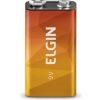 Bateria Elgin Zinco Carvão Alcalina 9V Blister 01Und