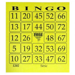 Bingo Free Amarelo 100Fls Pacote C/12 Blocos