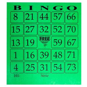 Bingo Free Verde 100Fls Pacote C/12 Blocos