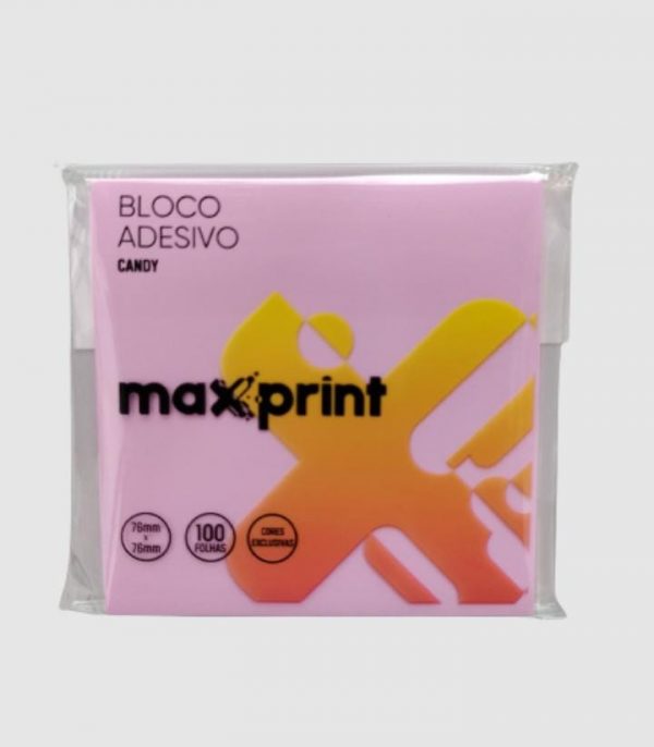 Bloco Adesivo Maxprint Linha Hope Candy 76 x 76mm 100 Folhas 74000123