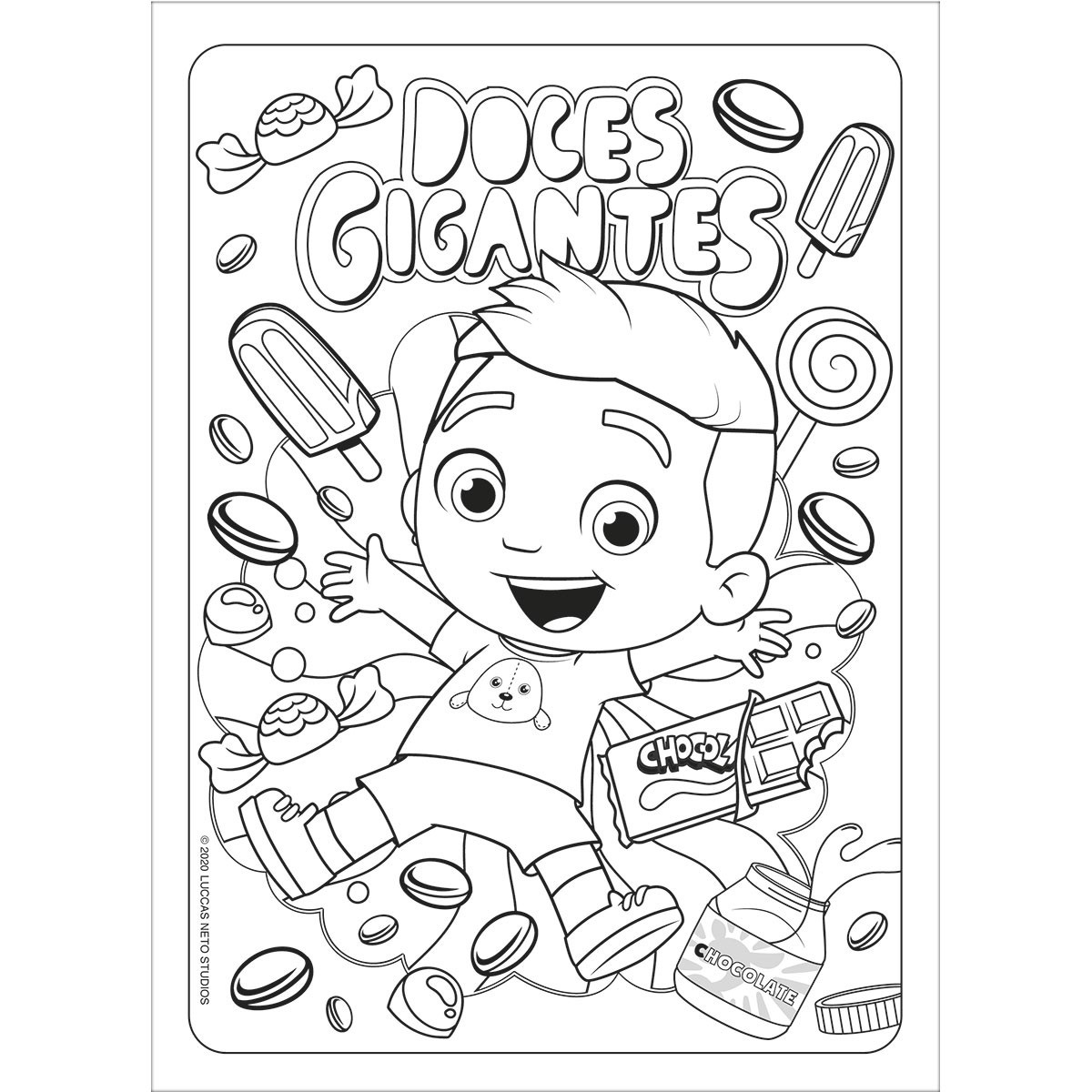 Desenhos para colorir Luccas Neto, Desenhos para colorir