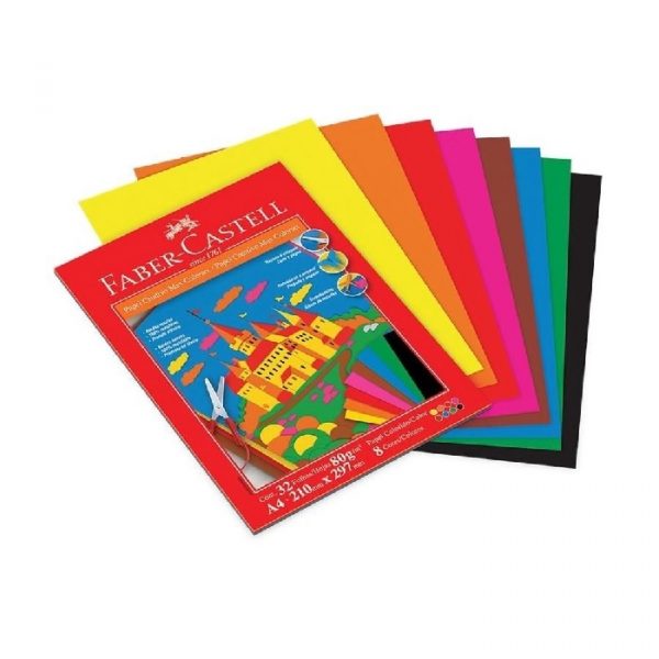 Bloco Faber Castell Max Criativo A4 Colorset 8 Cores 80grs Blccola4 Papelaria Criativa 9350