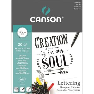 Bloco Marker Lettering A4 180g/m² 20 Folhas Canson