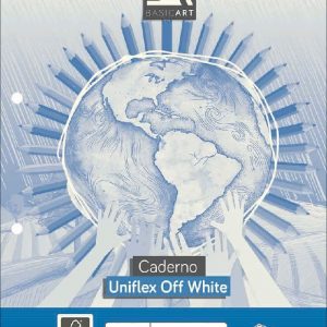 Bloco Para Fichário College Uniflex 80Fls Off-White Jandaia 7301177