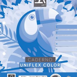 Bloco Para Fichário Uniflex 96fls Colorido - Jandaia