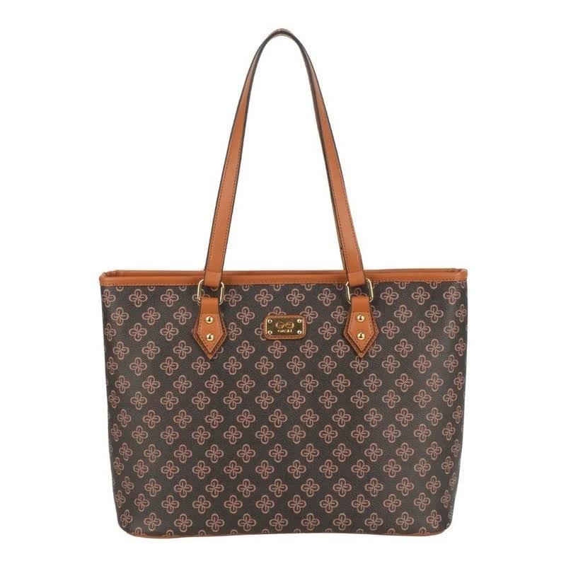 Bolsa Feminina Gash Café Estampada BG72268CF