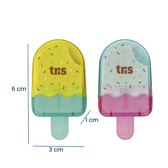 Aplicação Sorvete de Tecido 3,0cm com 2 Unidades