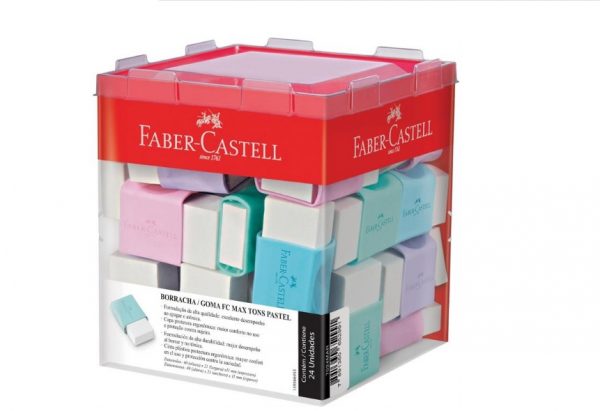 Borracha Faber Castell Fc Max Tons Pastel 7024MAR C/24 Unidades