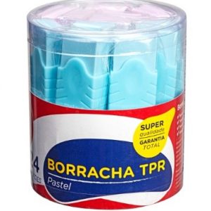 Borracha Molin TRP Pastel Cores Sortidas C/24 Unidades 14212