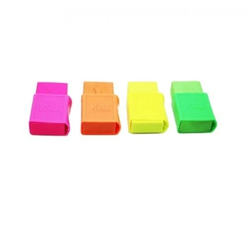 Borracha Plástica Neon Com Capa Sortidas Kaz KZ3032 C/24 Unidades