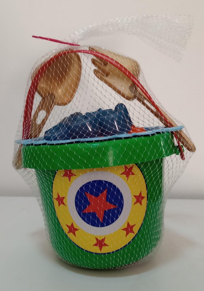 Brinquedo Balde De Areia Heróis Girls 6 Peças Le Plastic