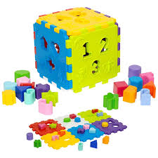 BRINQUEDO CUBO DIDATICO MERCOTOYS +12MESES