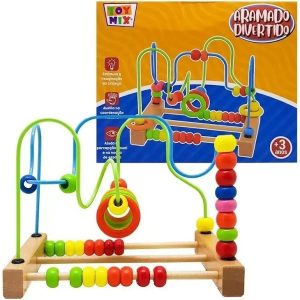Brinquedo Educativo Aramado Divertido Madeira Toy Mix