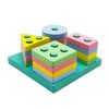 Brinquedo Educativo Encaixe Divertido Formas e Cores 17 Peças