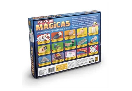 Jogo truque de magicas educativo tabuleiro com dicas + 7 anos em