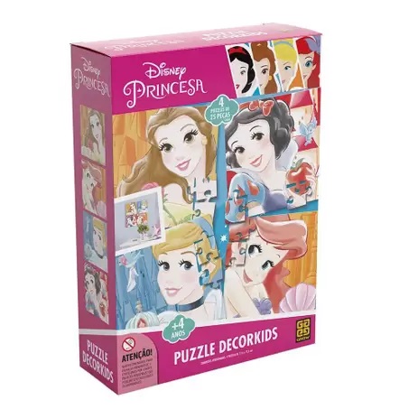 Livro Quebra-Cabeça - Princesas Disney - Culturama - MP Brinquedos