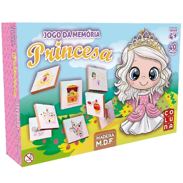 Jogo Da Memória com 40 peças - Coluna - 790703 - Pais e Filhos - Real  Brinquedos