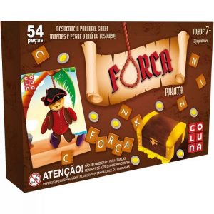 Brinquedo Jogo Forca Pirata +6 Anos Coluna 21901