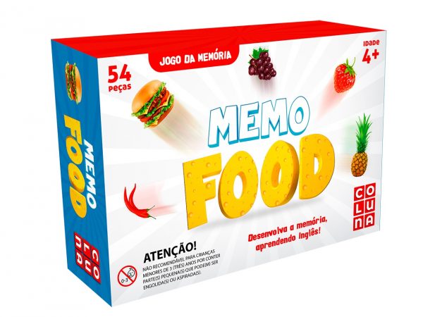 BRINQUEDO JOGO MEMORIA MEMO FOOD 40PCS +4 ANOS COLUNA 0909