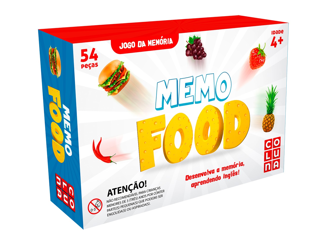 Jogo da Memória - Educativo - Inglês - 40 Peças - MDF