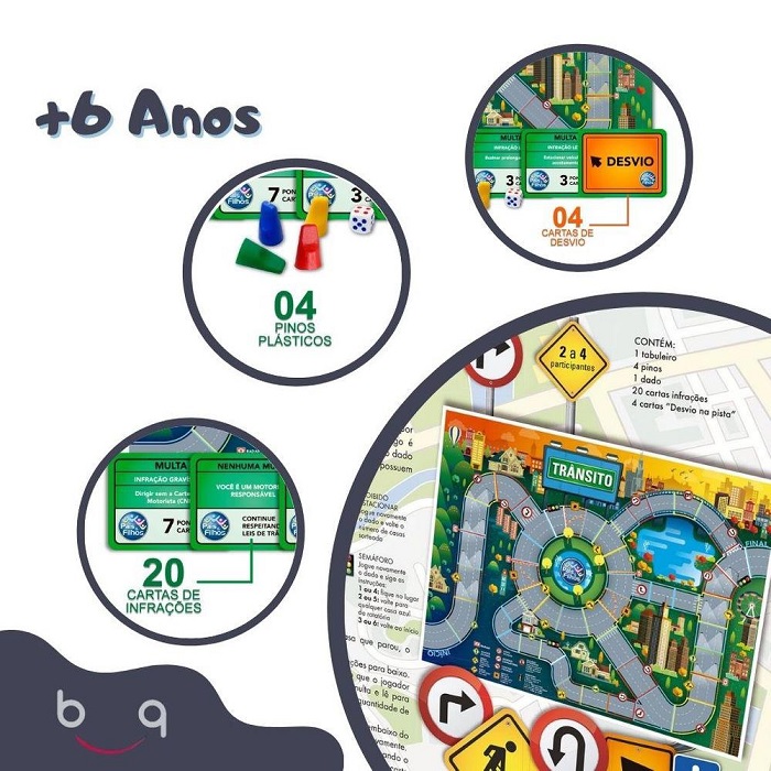 Adoleta Brinquedos - Jogos de Ludo e Jogo do Trânsito As leis