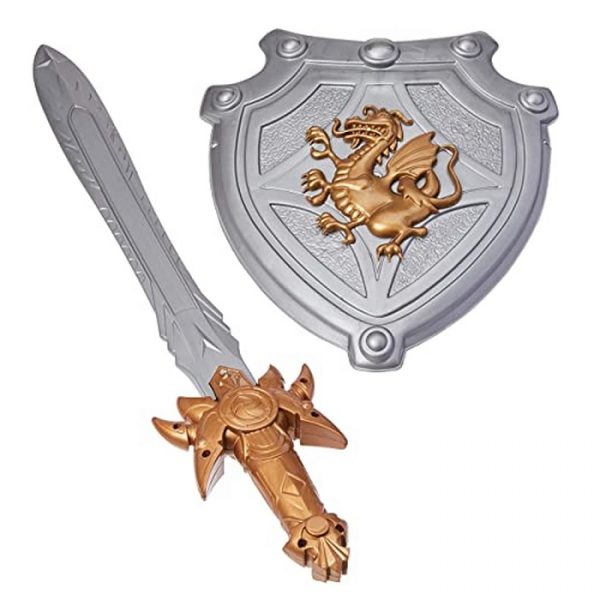 Brinquedo Kit Medieval Cavaleiro Dragão Espada + Escudo Pica Pau 693