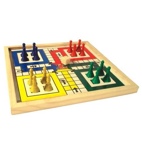 Tabuleiro Ludo Madeira Jogos