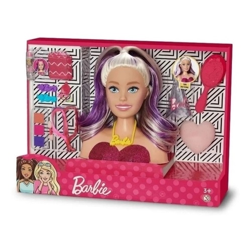 Busto Boneca Barbie Styling Face Maquiagem Pupee Original 1265 + 3 Anos -  Papelaria Criativa