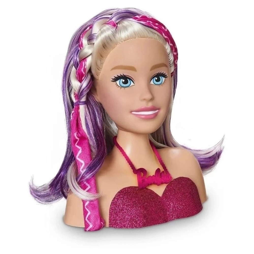 Kit Infantil Brinquedo Menina Busto Barbie Com Maquiagem