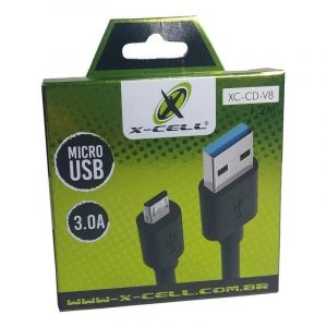 CABO DE FORCA XCELL USB MICRO USB 3.0A 1,2MTS