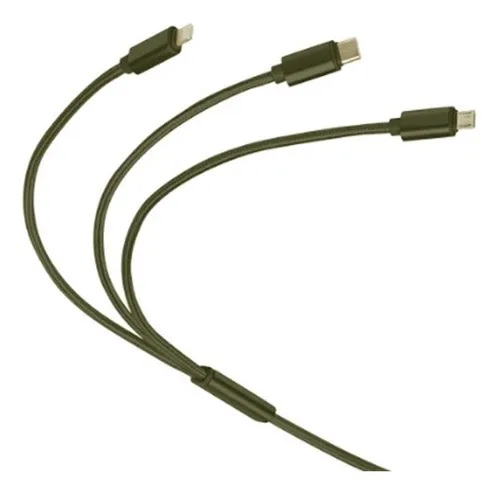 CABO OEX TRIPLO MICRO USB LIGHTINIG E TIPO C 100CM CB801