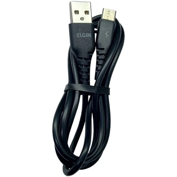 Cabo Usb Elgin Tipo C Preto 1Mt