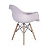 Cadeira Charles Eames Wood Daw Com Braços Cor Branca