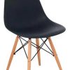 Cadeira Charles Eames Wood Design Eiffel Preto