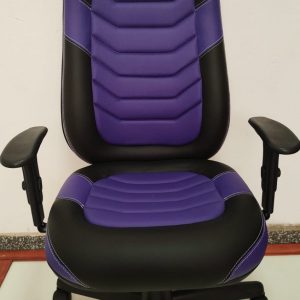 Cadeira Presidente Extra Gamer Roxo Com Preto Sistema Relaxita Com Braço Gatilho