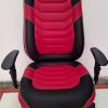 Cadeira Presidente Extra Gamer Vermelho Com Preto Sistema Relaxita Com Braço Gatilho