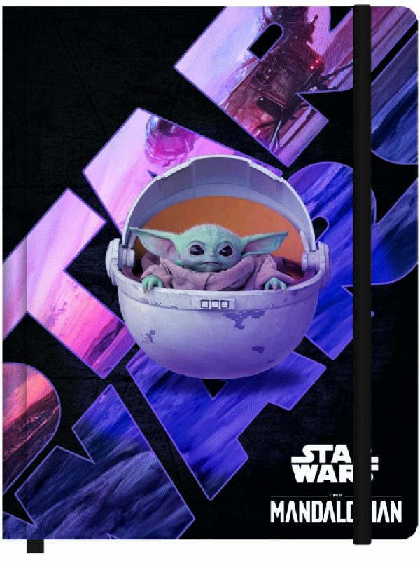Caderneta Anotação Star Wars Baby Yoda Com Elástico 95x140mm Jandaia 6956777