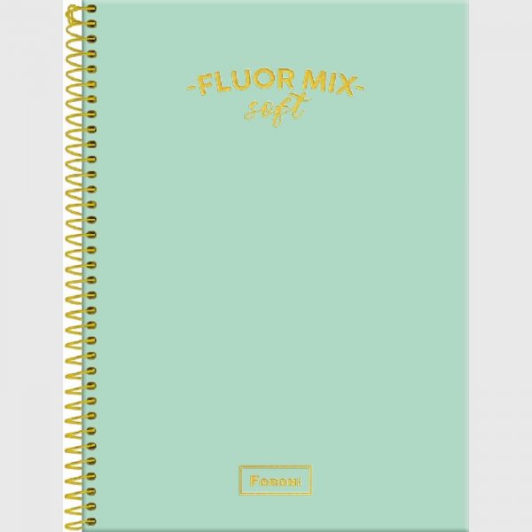 Caderneta Espiral Capa Dura 1/8 Fluor Mix 96 Fls Foroni 4762621