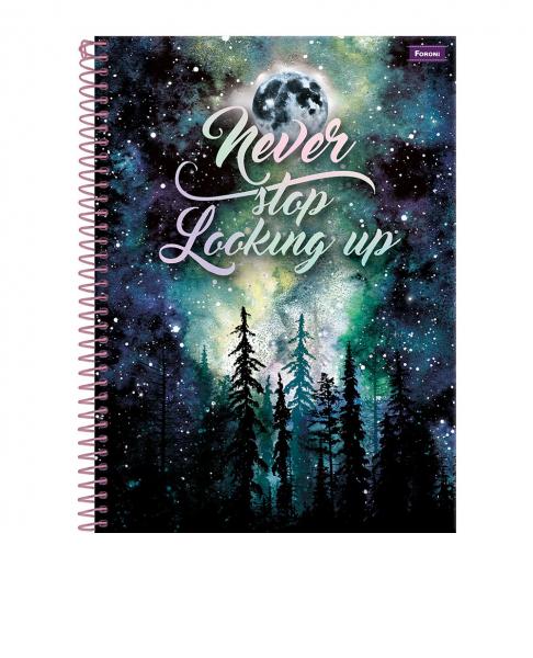 CADERNO 01X1 UNIVERSITARIO CD GALAXY 96FLS FORONI 3165409