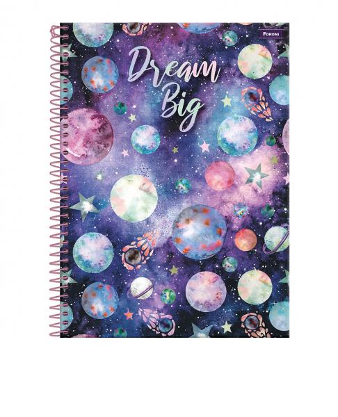 CADERNO 01X1 UNIVERSITARIO CD GALAXY 96FLS FORONI 3165409
