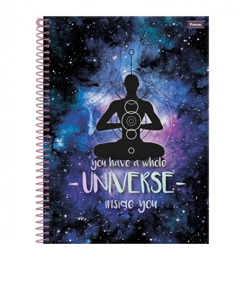 CADERNO 01X1 UNIVERSITARIO CD GALAXY 96FLS FORONI 3165409