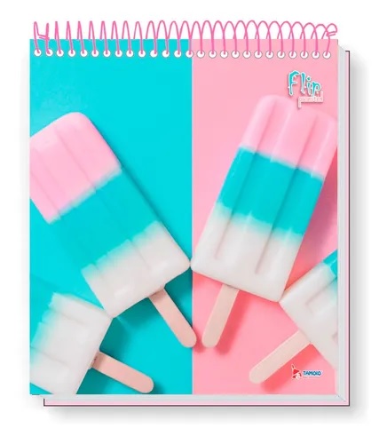 CADERNO 10X1 PRANCHETA FLIP PASTEL 160FLS TAMOIO 2578