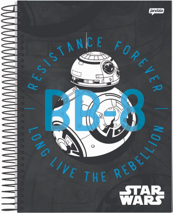 CADERNO 10X1 UNIVERSITARIO STAR WARS 160FLS JANDAIA 6958921