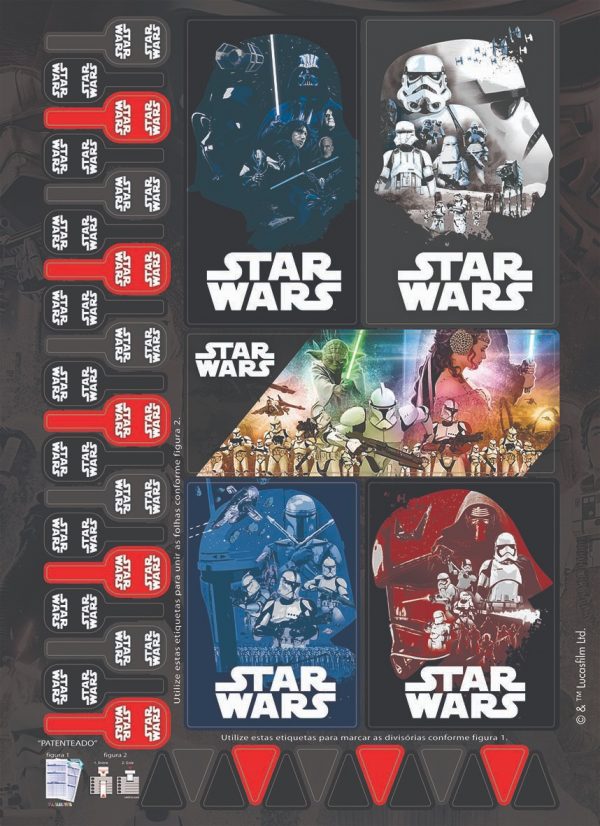 CADERNO 10X1 UNIVERSITARIO STAR WARS 160FLS JANDAIA 6958921