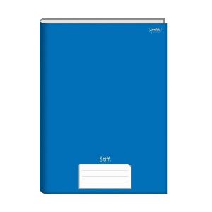 Caderno Brochura 1/4 Stiff Azul 48 Folhas Jandaia C/10 Unidades 0004855