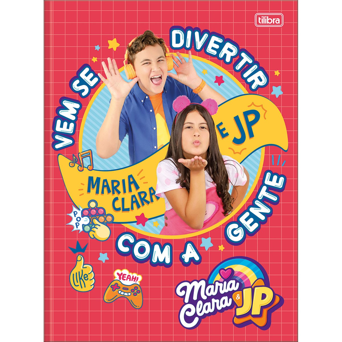 Caderno Brochura Capa Dura Universitário Maria Clara e JP 80Fls Tilibra ...