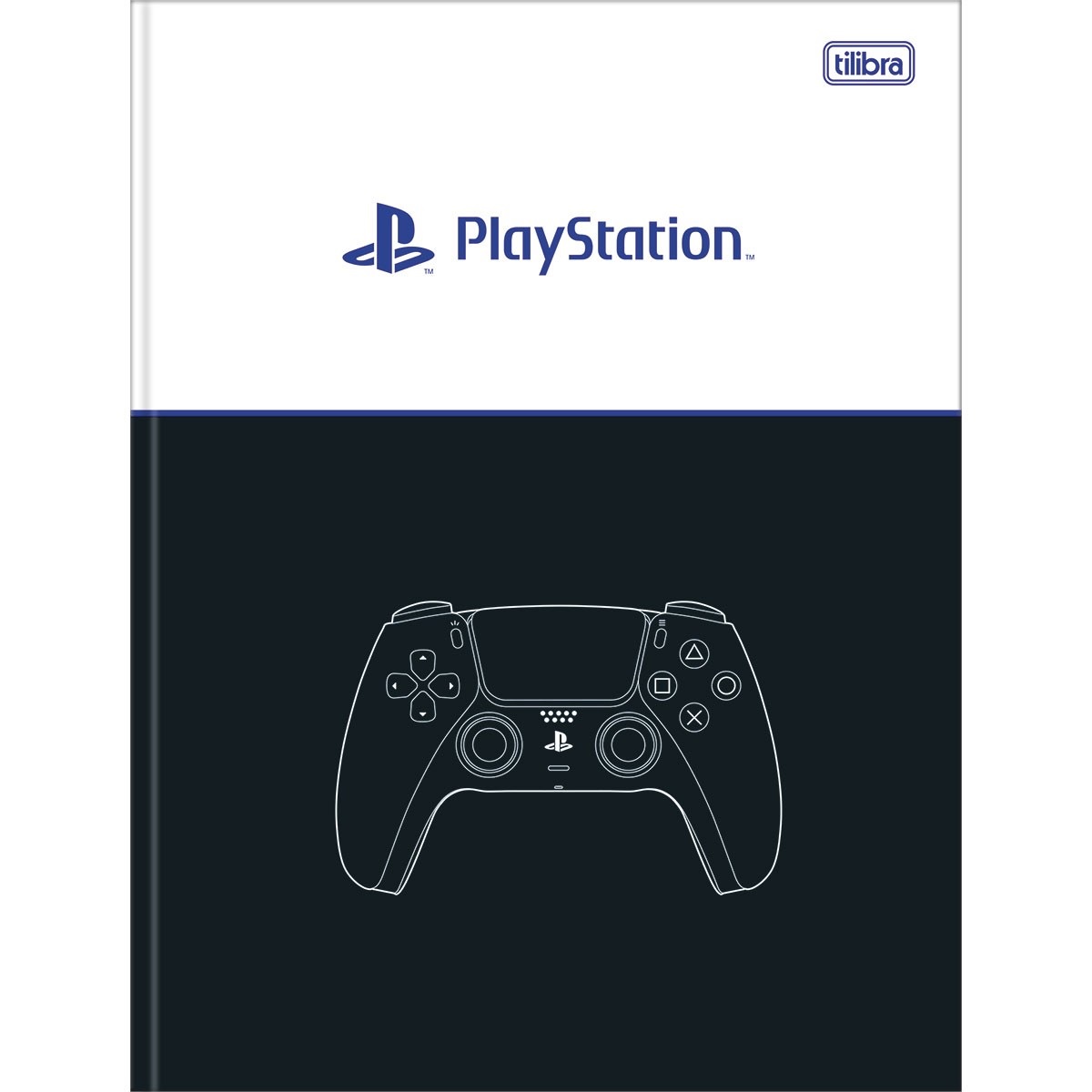 Caderno Brochura Capa Dura Universitário PlayStation 80Fls Tilibra 319325