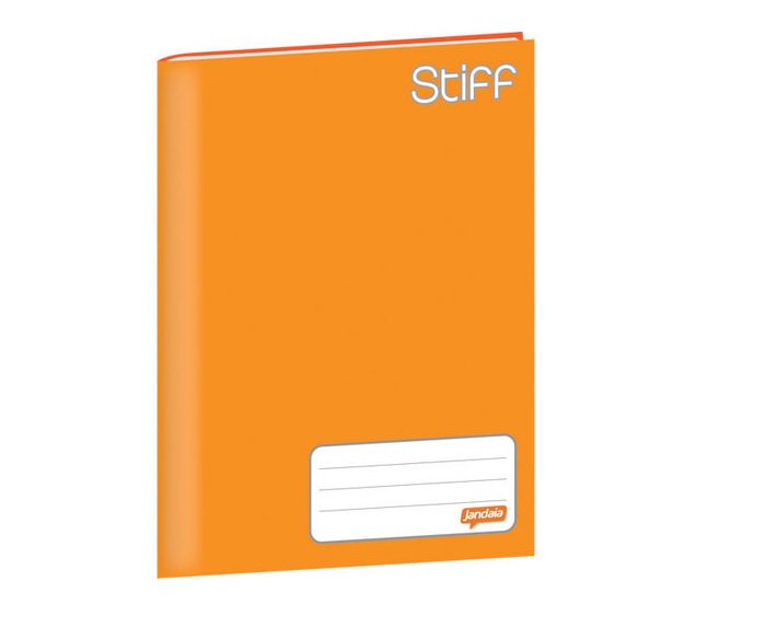 Caderno Brochura Universitário Stiff Laranja 96 Folhas Jandaia 5836955 Papelaria Criativa 5752