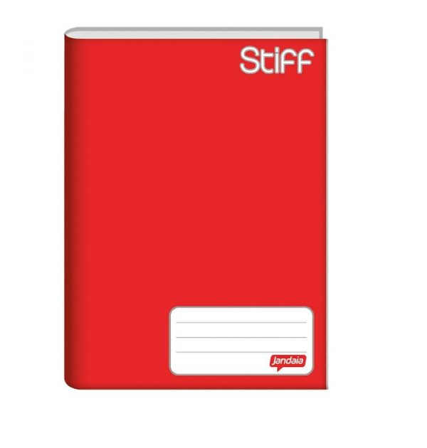 Caderno Brochura Universitário Stiff Vermelho 48 Folhas Jandaia C/10 Unidades 0005911