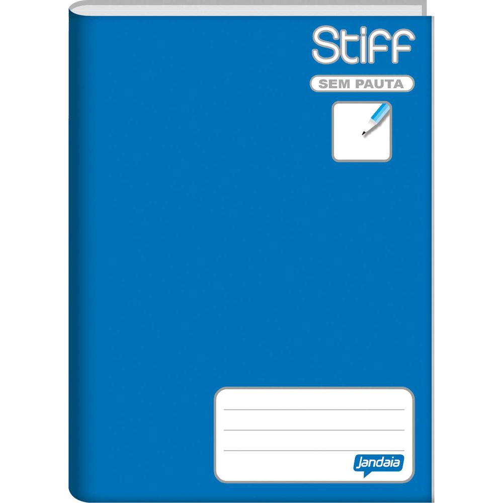 Caderno Brochura Universitário Stiff Azul 96 Folhas Spauta Jandaia 5529555 Papelaria Criativa 8572